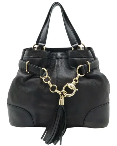 Gucci Black Calfskin Tote (authentic Pre-loved)