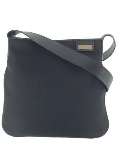 Gucci Black Canvas & Leather Pochette (authentic Pre-loved) In Gray