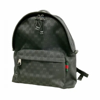Pre-owned Gucci Black Canvas Backpack ()