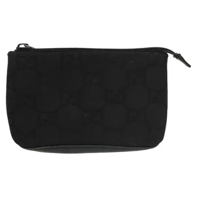 Pre-owned Gucci Black Canvas Clutch Bag ()