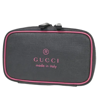 Gucci Black Canvas Clutch Bag ()