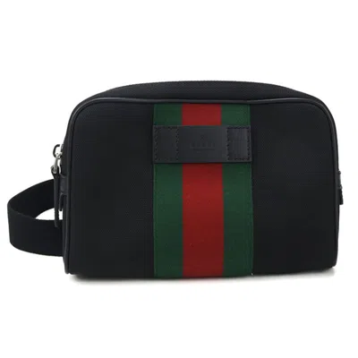 Pre-owned Gucci Black Canvas Fanny Pack Sling Bag ()