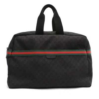 Pre-owned Gucci Black Canvas Handbag Tote Bag ()