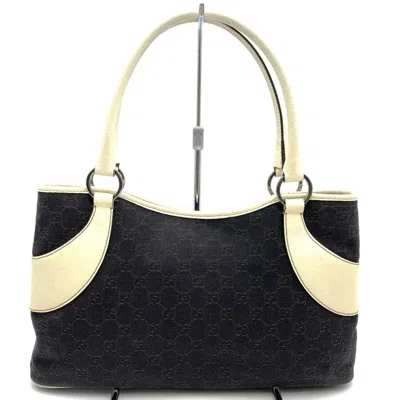 Pre-owned Gucci Black Canvas Handbag Tote Bag ()