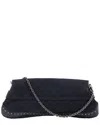 Gucci Black Canvas Large Gg Horsebit Chain Clutch Bag (authentic Pre-loved)