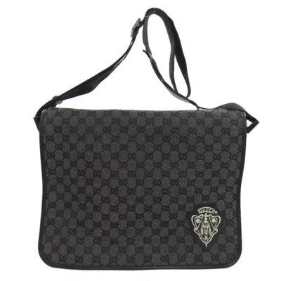 Pre-owned Gucci Black Canvas Shoulder Bag ()