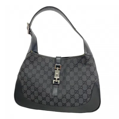 Pre-owned Gucci Black Canvas Shoulder Bag ()