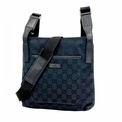 Pre-owned Gucci Black Canvas Shoulder Bag ()