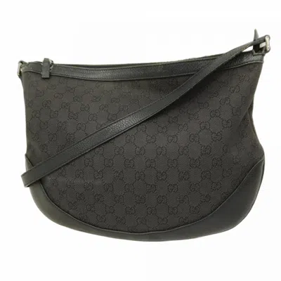 Pre-owned Gucci Black Canvas Shoulder Bag ()