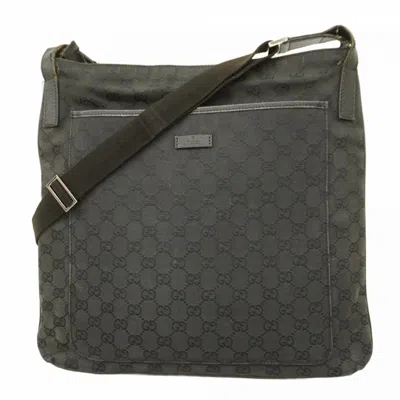 Pre-owned Gucci Black Canvas Shoulder Bag ()