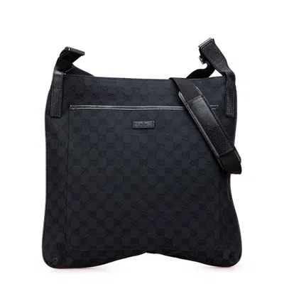 Pre-owned Gucci Black Canvas Shoulder Bag ()