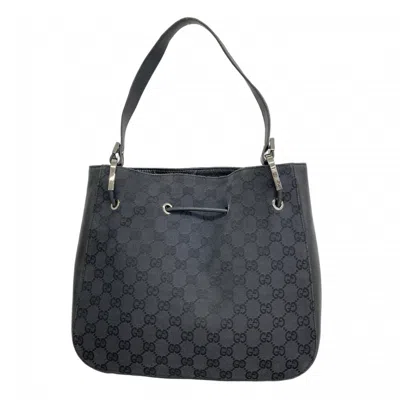 Pre-owned Gucci Black Canvas Shoulder Bag ()