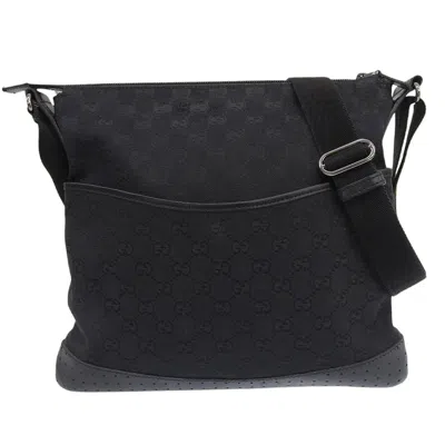 Pre-owned Gucci Black Canvas Shoulder Bag ()