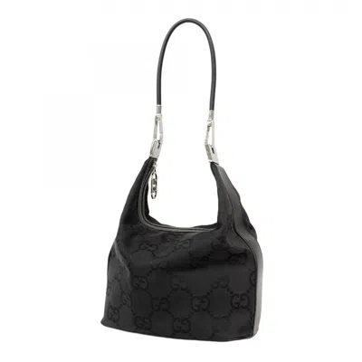Pre-owned Gucci Black Canvas Shoulder Bag ()