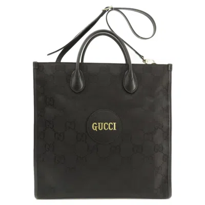 Pre-owned Gucci Black Canvas Tote Bag ()