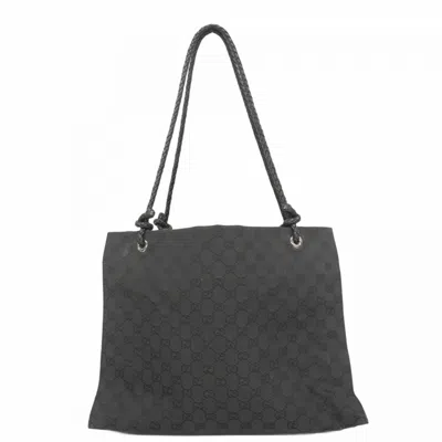 Pre-owned Gucci Black Canvas Tote Bag ()