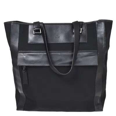 Gucci Black Canvas Tote Bag ()
