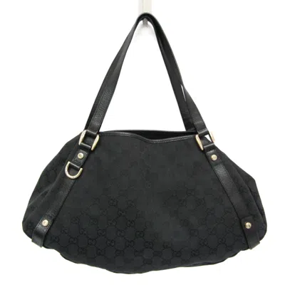 Pre-owned Gucci Black Canvas Tote Bag ()