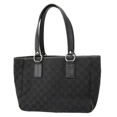 Pre-owned Gucci Black Canvas Tote Bag ()