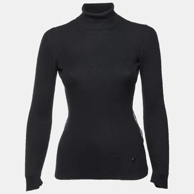 Pre-owned Gucci Black Cashmere Turtle Neck Sweatshirt S
