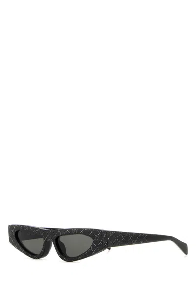 Gucci Black Cat Eye Embellished Sunglasses