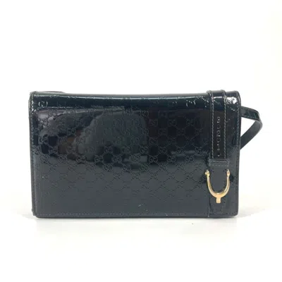 Pre-owned Gucci Black Chain/shoulder Wallet ()