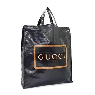 Pre-owned Gucci Black Coated Canvas Handbag Tote Bag ()