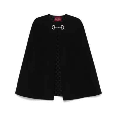 Gucci Black Coats - Capes Women