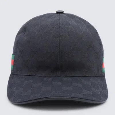 Gucci Black Cotton Baseball Cap