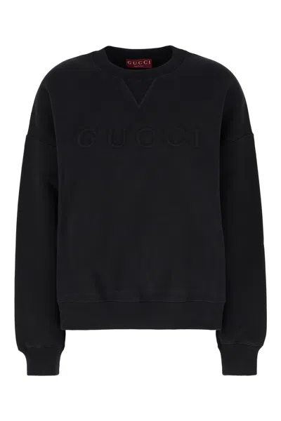 Gucci Black Cotton Blend Oversize Sweatshirt