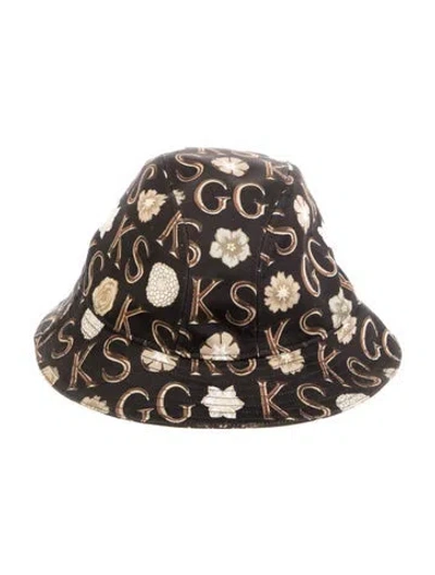 Pre-owned Gucci Black Cotton Bucket Hat