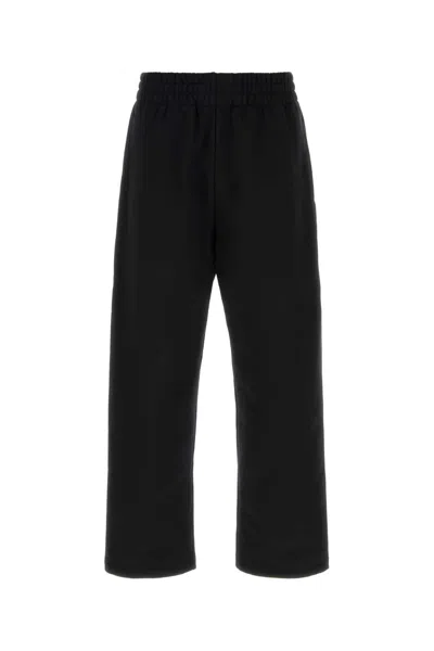 Gucci Cotton Joggers With Elastic Waistband And Back Pocket In Black