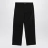 Gucci Black Cotton Pants With Web Detail Men In Black