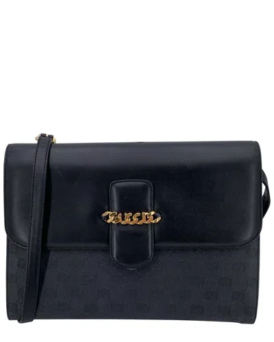 Gucci Black Cotton Shoulder Bag (authentic Pre-loved)