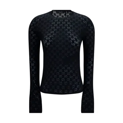 Gucci Black Cotton Sportswear