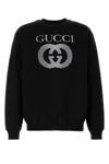 Gucci Interlocking G-appliqué Sweatshirt In Blackmix