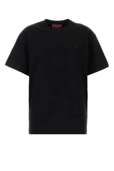 Gucci Black Cotton T-shirt