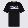 Gucci Printed Logo T-shirt In Black