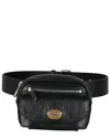 Gucci Black Cracked Calfskin Morpheus Belt Bag 70/28 (authentic Pre-loved)