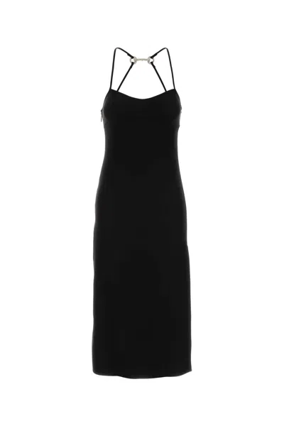 Gucci Backless Midi Dress Strappy Design In Black