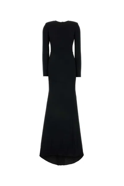GUCCI BLACK CREPE LONG DRESS
