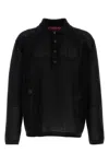 Gucci Black Crochet Polo Shirt