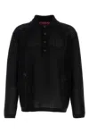 Gucci Black Crochet Polo Shirt