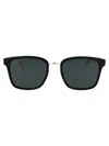 Gucci Black Crystal Grey Acetate Sunglasses In Black