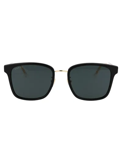Gucci Black Crystal Grey Acetate Sunglasses