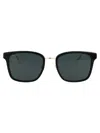 Gucci Black Crystal Grey Acetate Sunglasses In Black