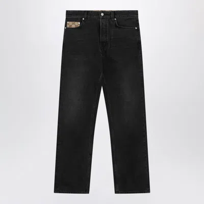 Gucci Black Délavé Jeans
