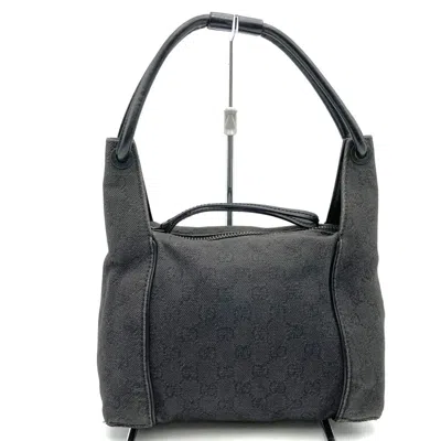 Pre-owned Gucci Black Denim Leather Handbag ()