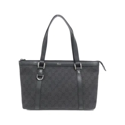 Pre-owned Gucci Black Denim Shoulder Bag ()