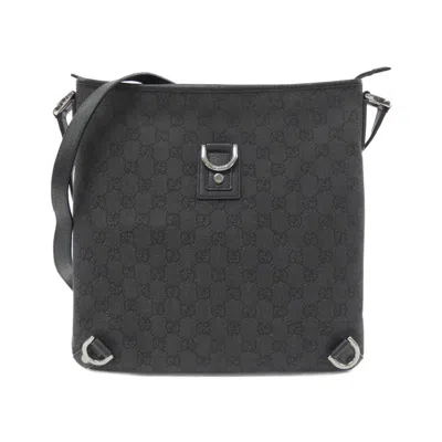 Pre-owned Gucci Black Denim Shoulder Bag ()